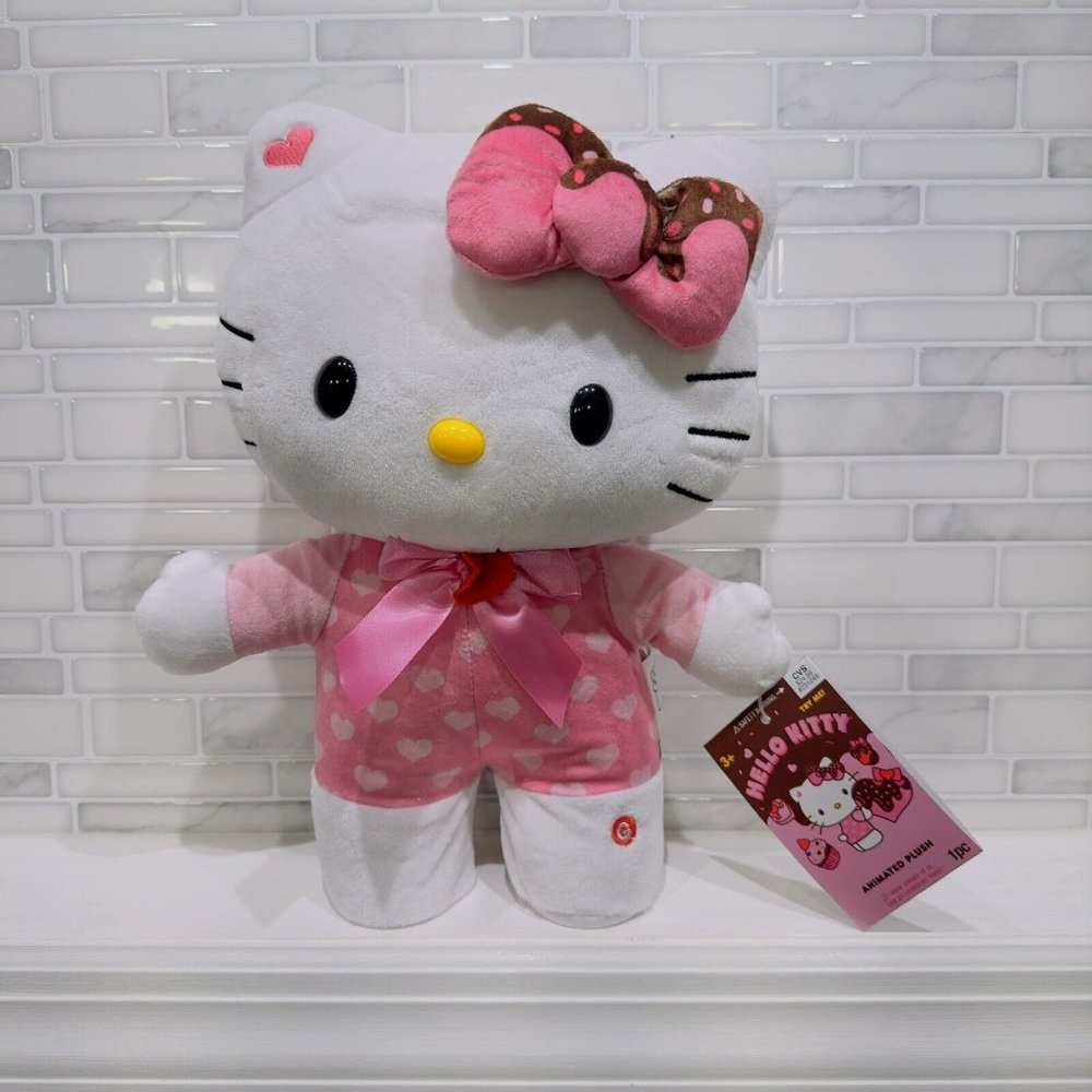 Hello Kitty valentines day 2024 Sanrio animated plush side stepper plushie